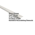 Traufenblech | 8 x 3 cm | 95° | Stahl 0,50 mm | 25 µm Polyester | 9002 - Grauweiß #2