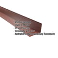 Traufenblech | 8 x 3 cm | 95° | Stahl 0,75 mm | 25 µm Polyester | 8012 - Rotbraun #2