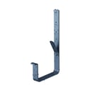 Universal Rinnenhalter | Feder / Nase | Stahl | Ø 125 mm | 7016 - Anthrazitgrau | Länge = 21 cm #1