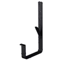 Universal Rinnenhalter | Feder / Nase | Stahl | Ø 125 mm | 9005 - Tiefschwarz | Länge = 21 cm #1
