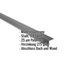 Wandanschluss | 16 x 11,5 cm | 95° | Stahl 0,63 mm | 25 µm Polyester | 7016 - Anthrazitgrau #2