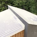 Wandanschluss | 22 x 15 cm | 95° | Stahl 0,50 mm | 25 µm Polyester | 9010 - Reinweiß #5