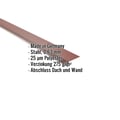 Wandanschluss | 22 x 15 cm | 95° | Stahl 0,63 mm | 25 µm Polyester | 8012 - Rotbraun #2