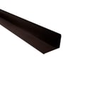 Wandanschluss | 22 x 15 cm | 95° | Stahl 0,50 mm | 35 µm Mattpolyester | 32 - Dunkelbraun #1