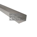 Wandanschluss | 22 x 15 cm | 95° | Aluminium 0,70 mm | 25 µm Polyester | 9007 - Graualuminium #2