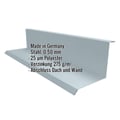 Wandanschluss | Typ 1 | 10 cm x 11 cm x 2,00 m | 90° | Stahl 0,50 mm | 25 µm Polyester | 7000 - Fehgrau #2