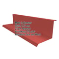 Wandanschluss | Typ 1 | 10 cm x 11 cm x 2,00 m | 90° | Stahl 0,75 mm | 25 µm Polyester | 028 - Kirschrot #2