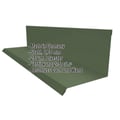 Wandanschluss | Typ 2 | 10 cm x 11 cm x 2,00 m | 90° | Stahl 0,75 mm | 25 µm Polyester | 6020 - Chromoxidgrün #2