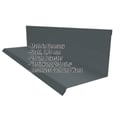 Wandanschluss | Typ 2 | 10 cm x 11 cm x 2,00 m | 90° | Stahl 0,75 mm | 25 µm Polyester | 7016 - Anthrazitgrau #2