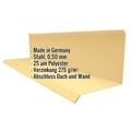 Wandanschluss | Typ 3 | 10 cm x 11 cm x 2,00 m | 90° | Stahl 0,50 mm | 25 µm Polyester | 1002 - Sandgelb #2