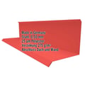 Wandanschluss | Typ 3 | 10 cm x 11 cm x 2,00 m | 90° | Stahl 0,50 mm | 25 µm Polyester | 3016 - Korallenrot #2