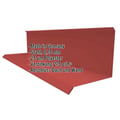 Wandanschluss | Typ 3 | 10 cm x 11 cm x 2,00 m | 90° | Stahl 0,75 mm | 25 µm Polyester | 028 - Kirschrot #2