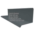 Wandanschluss | Typ 3 | 10 cm x 11 cm x 2,00 m | 90° | Stahl 0,75 mm | 25 µm Polyester | 7016 - Anthrazitgrau #2