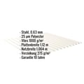 Wellblech 18/1064 | Dach | Anti-Tropf 1000 g/m² | Stahl 0,63 mm | 25 µm Polyester | 9010 - Reinweiß #2