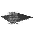 Wellblech 18/1064 | Dach | Anti-Tropf 1000 g/m² | Stahl 0,50 mm | 80 µm Shimoco | 9005 - Tiefschwarz #2