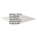 Wellblech 18/1064 | Dach | Anti-Tropf 1000 g/m² | Aluminium 0,70 mm | 25 µm Polyester | 9006 - Weißaluminium #2