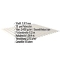 Wellblech 18/1064 | Dach | Anti-Tropf 2400 g/m² | Stahl 0,63 mm | 25 µm Polyester | 9002 - Grauweiß #2