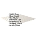 Wellblech 18/1064 | Dach | Anti-Tropf 700 g/m² | Stahl 0,75 mm | 60 µm Puramid | 9002 - Grauweiß #2