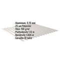 Wellblech 18/1064 | Dach | Anti-Tropf 700 g/m² | Aluminium 0,70 mm | 25 µm Polyester | 9006 - Weißaluminium #2
