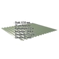 Wellblech 18/1064 | Dach | Stahl 0,50 mm | 25 µm Polyester | 6011 - Resedagrün #2