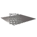 Wellblech 18/1064 | Dach | Stahl 0,75 mm | 25 µm Polyester | 8017 - Schokoladenbraun #2