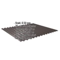 Wellblech 18/1064 | Dach | Stahl 0,50 mm | 35 µm Mattpolyester | 32 - Dunkelbraun #2
