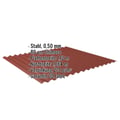 Wellblech 18/1064 | Dach | Stahl 0,50 mm | 80 µm Shimoco | 3009 - Oxidrot #2