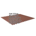 Wellblech 18/1064 | Dach | Stahl 0,50 mm | 80 µm Shimoco | 8004 - Kupferbraun #2