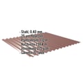 Wellblech 18/1064 | Wand | Sonderposten | Stahl 0,40 mm | 25 µm Polyester | 8012 - Rotbraun #2