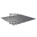 Wellblech 18/1064 | Wand | Stahl 0,63 mm | 25 µm Polyester | 7016 - Anthrazitgrau #2