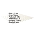 Wellblech 18/1064 | Wand | Stahl 0,63 mm | 25 µm Polyester | 9010 - Reinweiß #2