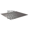Wellblech 18/1064 | Wand | Stahl 0,75 mm | 25 µm Polyester | 8017 - Schokoladenbraun #2