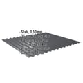 Wellblech 18/1064 | Wand | Stahl 0,50 mm | 35 µm Mattpolyester | 23 - Dunkelgrau #2