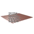Wellblech 18/1064 | Wand | Stahl 0,50 mm | 60 µm Puramid | 8012 - Rotbraun #2