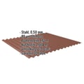Wellblech 18/1064 | Wand | Stahl 0,50 mm | 80 µm Shimoco | 8004 - Kupferbraun #2