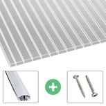 Acrylglas Stegdoppelplatte | 16 mm | Profil A1 | Sparpaket