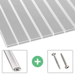 Acrylglas Stegdoppelplatte | 16 mm | Profil A4 | Sparpaket