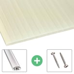 Acrylglas Stegdoppelplatte | 16 mm | Profil A4 | Sparpaket