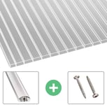 Acrylglas Stegdoppelplatte | 16 mm | Profil A4 | Sparpaket