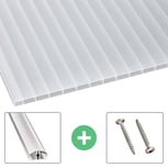 Acrylglas Stegdoppelplatte | 16 mm | Profil A4 | Sparpaket