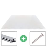 Acrylglas Stegdoppelplatte | 16 mm | Profil DUO | Sparpaket