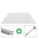 Acrylglas Stegdoppelplatte | 16 mm | Profil Mendiger | Sparpaket