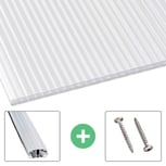 Polycarbonat Stegplatte | 16 mm | Profil A1 | Sparpaket