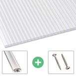 Polycarbonat Stegplatte | 16 mm | Profil A4 | Sparpaket