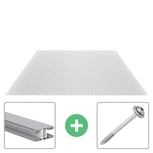 Polycarbonat Stegplatte | 16 mm | Profil Mendiger | Sparpaket