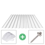 Polycarbonat Wellplatte | 76/18 | Sparpaket