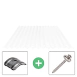 Polycarbonat Wellplatte | 76/18 | Sparpaket