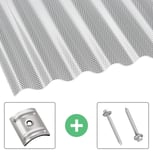 Polycarbonat Wellplatte | 76/18 | Sparpaket