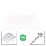 Polycarbonat Wellplatte | 76/18 | Sparpaket