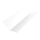 Kehlblech | 195 x 195 x 2000 mm Stahl 0,75 mm | 25 µm Polyester | 9010 - Reinweiß Kehlblech | 195 x 195 x 2000 mm